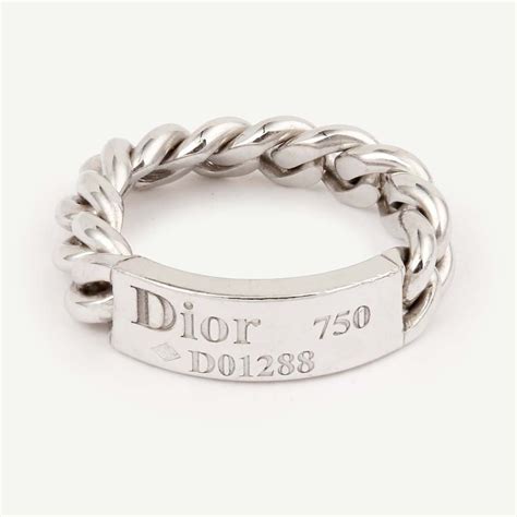 bague gourmette dior|bague dior.